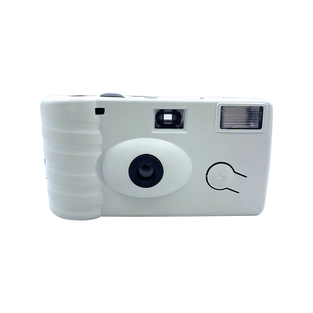 Hayamou plain white disposable film camera, actual product photograph